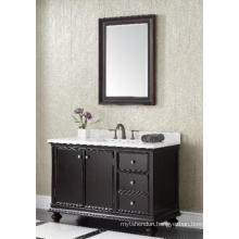 Wooden One Main Cabinet Mirrored Modern Bathroom Cabinet (JN-8819716C)